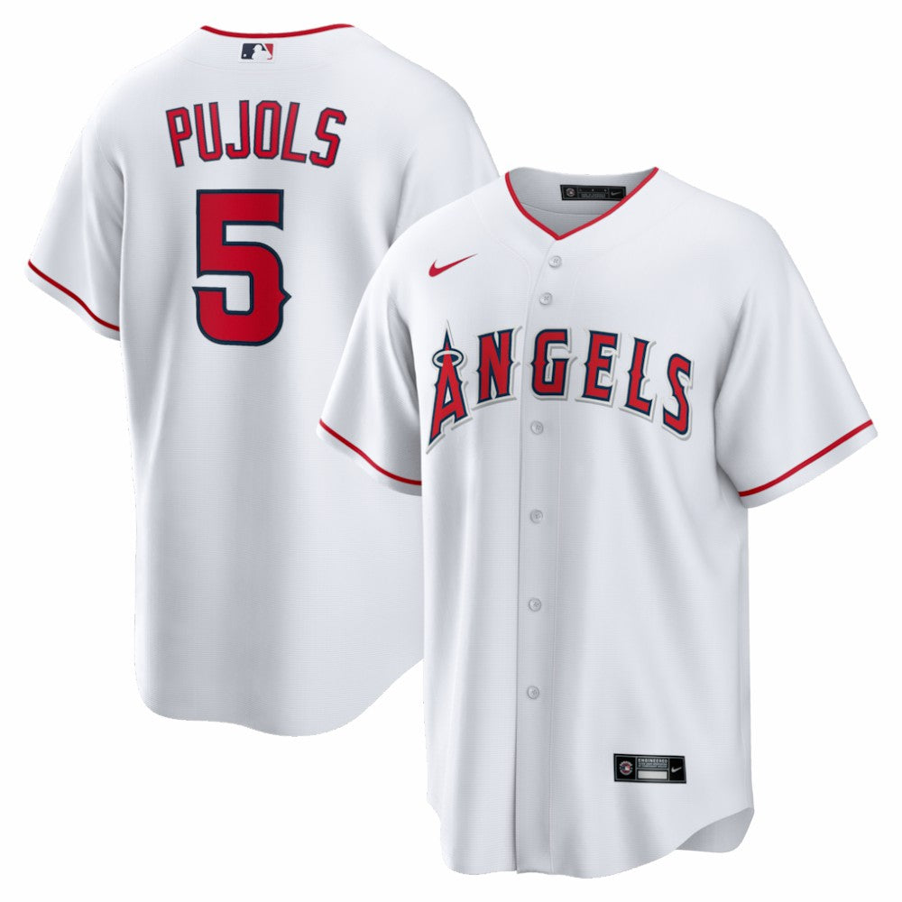 Albert Pujols Los Angeles Angels Home Retired Player Replica Jersey White