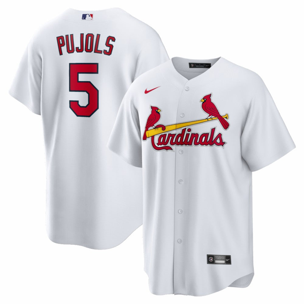Albert Pujols St. Louis Cardinals Home Retired Player Replica Jersey White