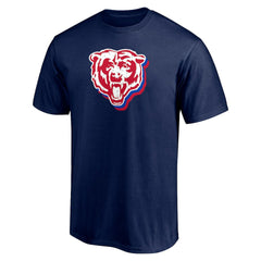 Chicago Bears Red White and Team T-Shirt - Navy for sale