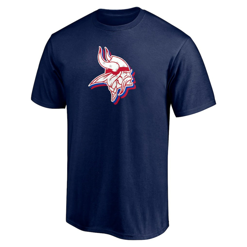 Minnesota Vikings Red White and Team T-Shirt - Navy on sale