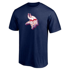 Minnesota Vikings Red White and Team T-Shirt - Navy on sale