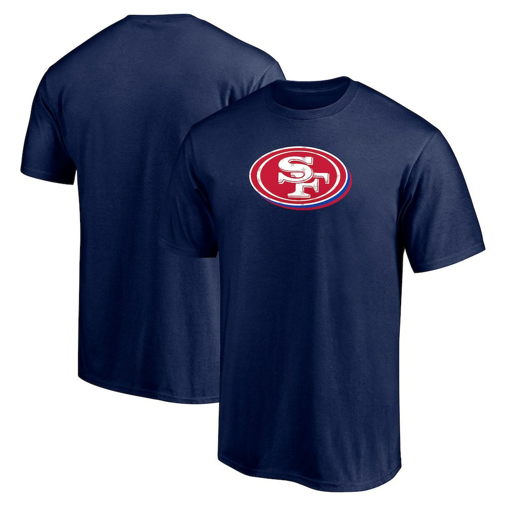 San Francisco 49ers Red White and Team T-Shirt - Navy online