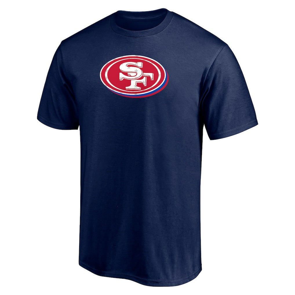 San Francisco 49ers Red White and Team T-Shirt - Navy online
