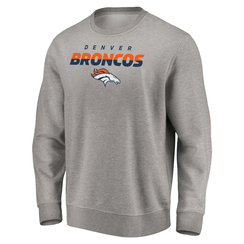 Denver Broncos Elevate Play Pullover Sweatshirt - Gray discount