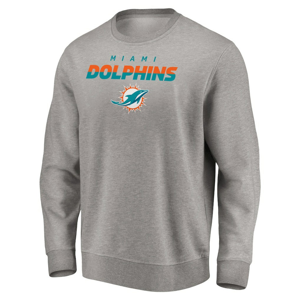 Miami Dolphins Elevate Play Pullover Sweatshirt - Gray discount