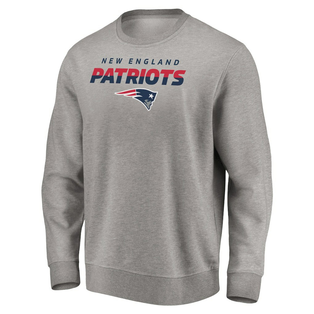 New England Patriots Elevate Play Pullover Sweatshirt - Gray discount