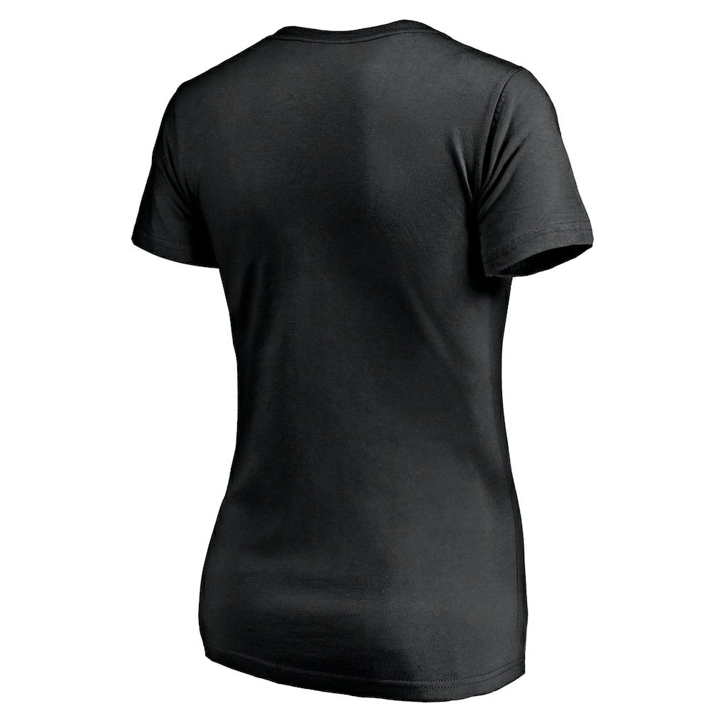 New Orleans Saints Women's Long Stride V-Neck T-Shirt - Black sale
