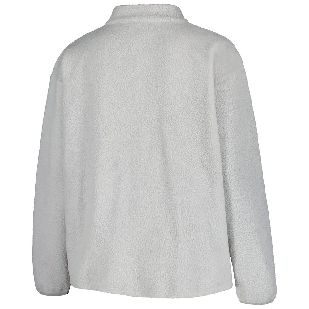 Cleveland Browns Profile Women's Plus Size Sherpa Quarter-Zip Jacket - Gray online