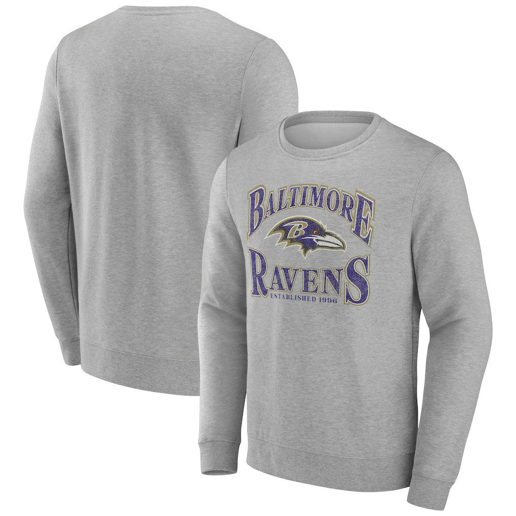 Baltimore Ravens Playability Pullover Sweatshirt - Gray discount