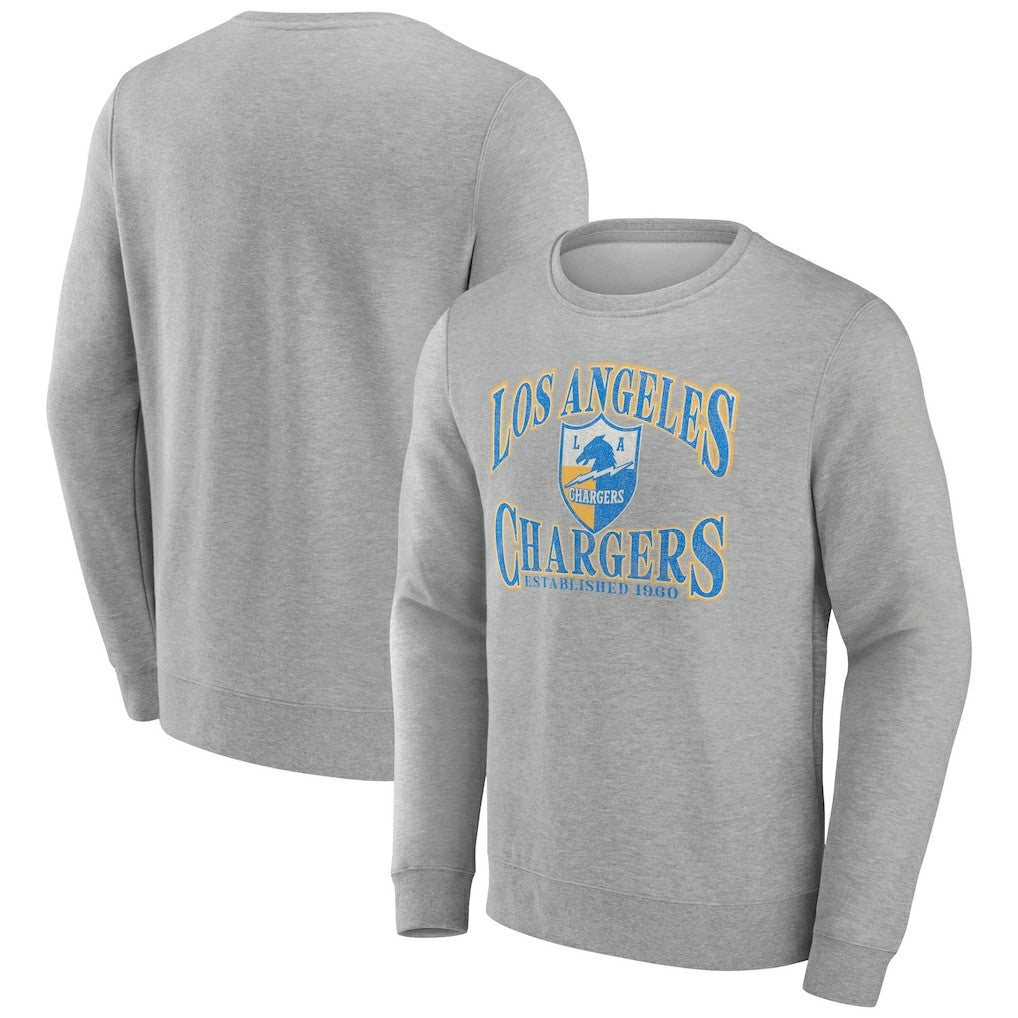 Los Angeles Chargers Playability Pullover Sweatshirt - Gray cheap