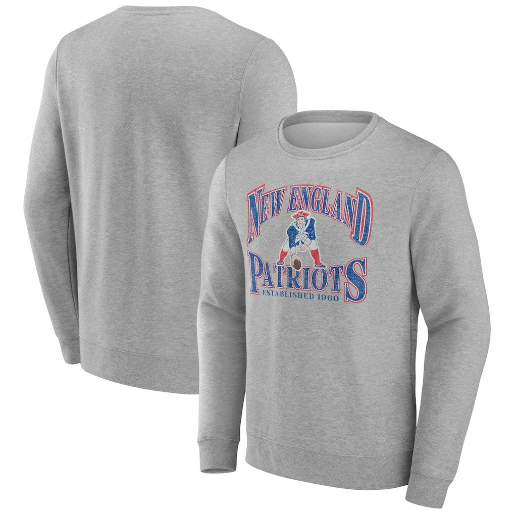 New England Patriots Playability Pullover Sweatshirt - Gray sale