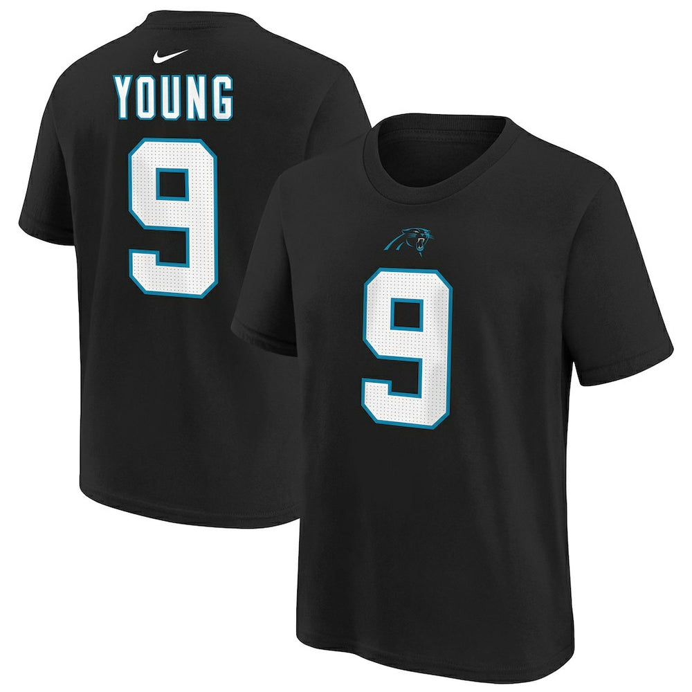Bryce Young Carolina Panthers Youth Player Name & Number T-Shirt - Black online