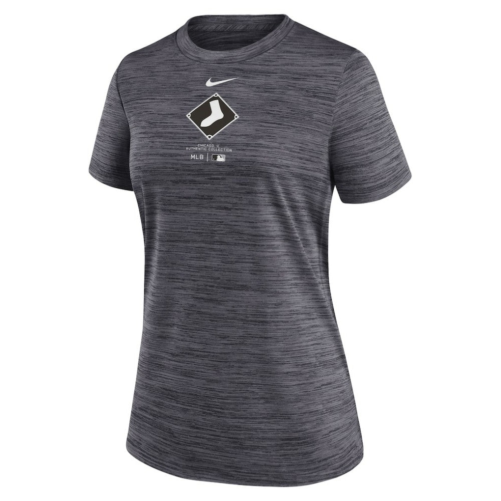 Chicago White Sox Women's City Connect Practice Velocity T-Shirt Charcoal