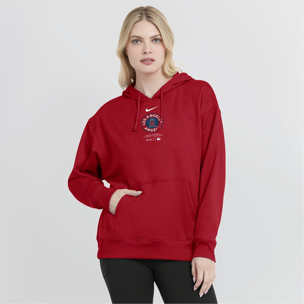 Los Angeles Angels Women's City Connect Practice Performance Pullover Hoodie Red