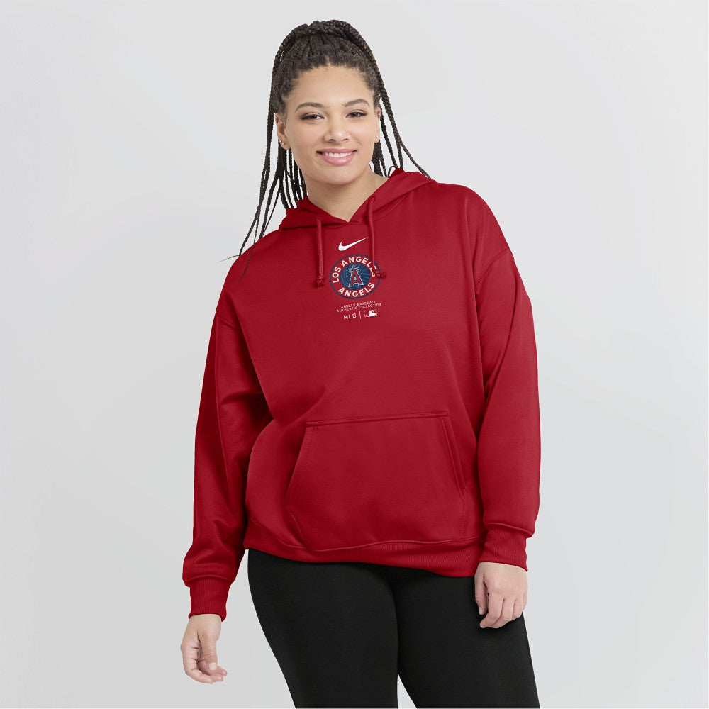 Los Angeles Angels Women's City Connect Practice Performance Pullover Hoodie Red