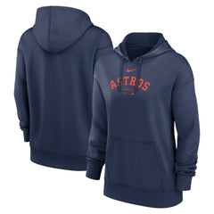 Houston Astros Women's Authentic Collection Performance Pullover Hoodie Navy