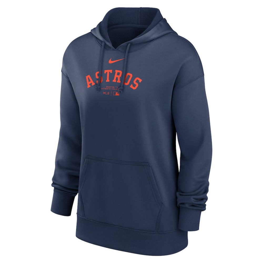 Houston Astros Women's Authentic Collection Performance Pullover Hoodie Navy