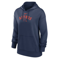 Houston Astros Women's Authentic Collection Performance Pullover Hoodie Navy