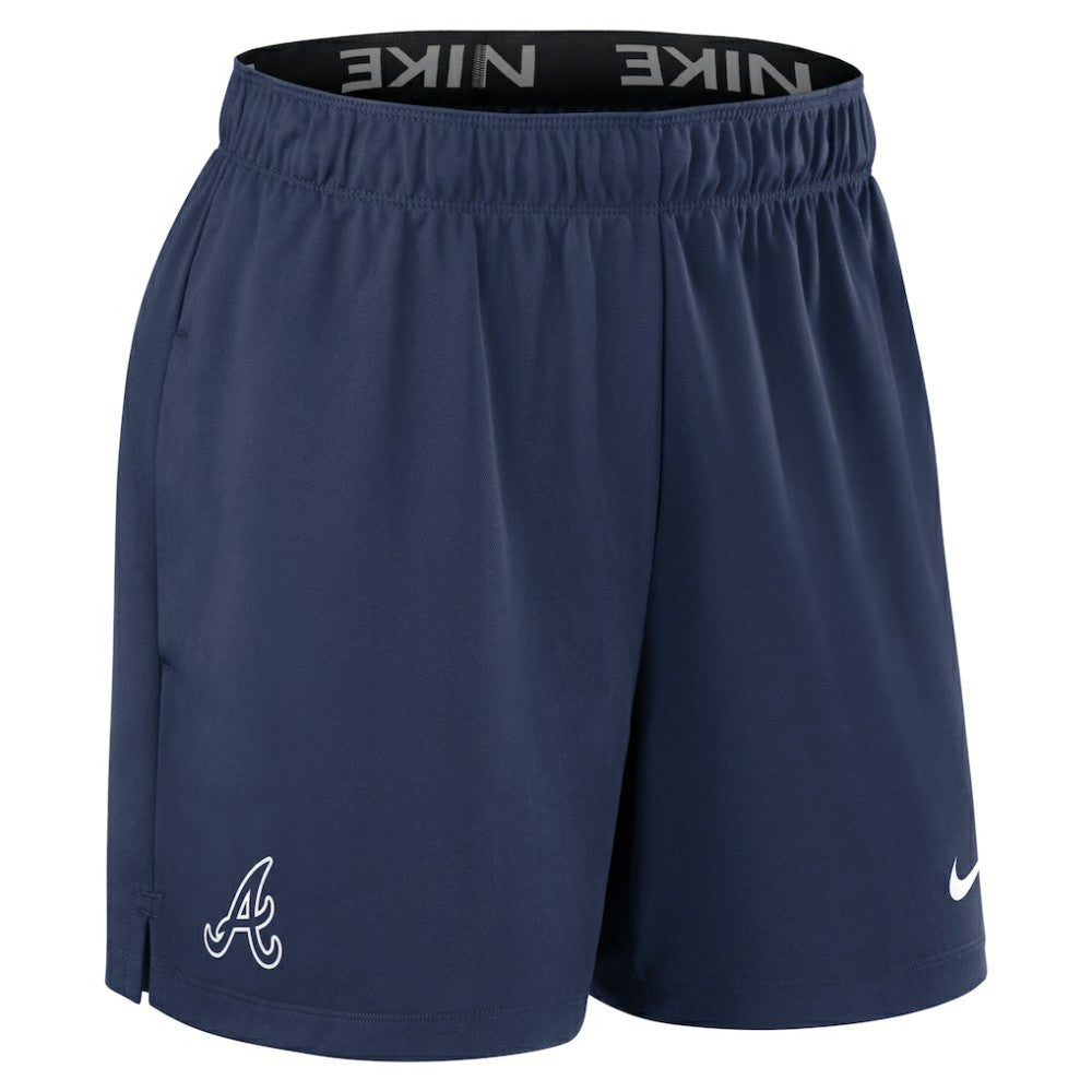 Atlanta Braves Women's Authentic Collection Knit Shorts Navy