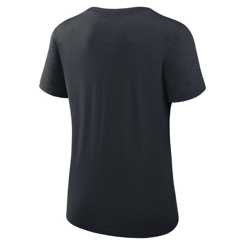 Minnesota Twins Women's Authentic Collection Performance Scoop Neck T-Shirt Navy