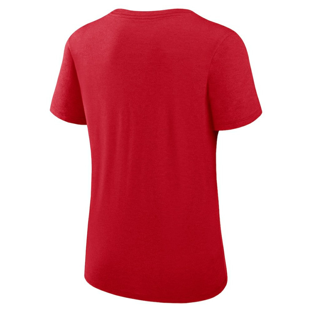 St. Louis Cardinals Women's Authentic Collection Performance Scoop Neck T-Shirt Red