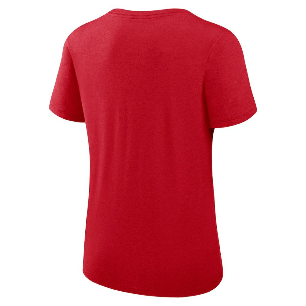 Washington Nationals Women's Authentic Collection Performance Scoop Neck T-Shirt Red