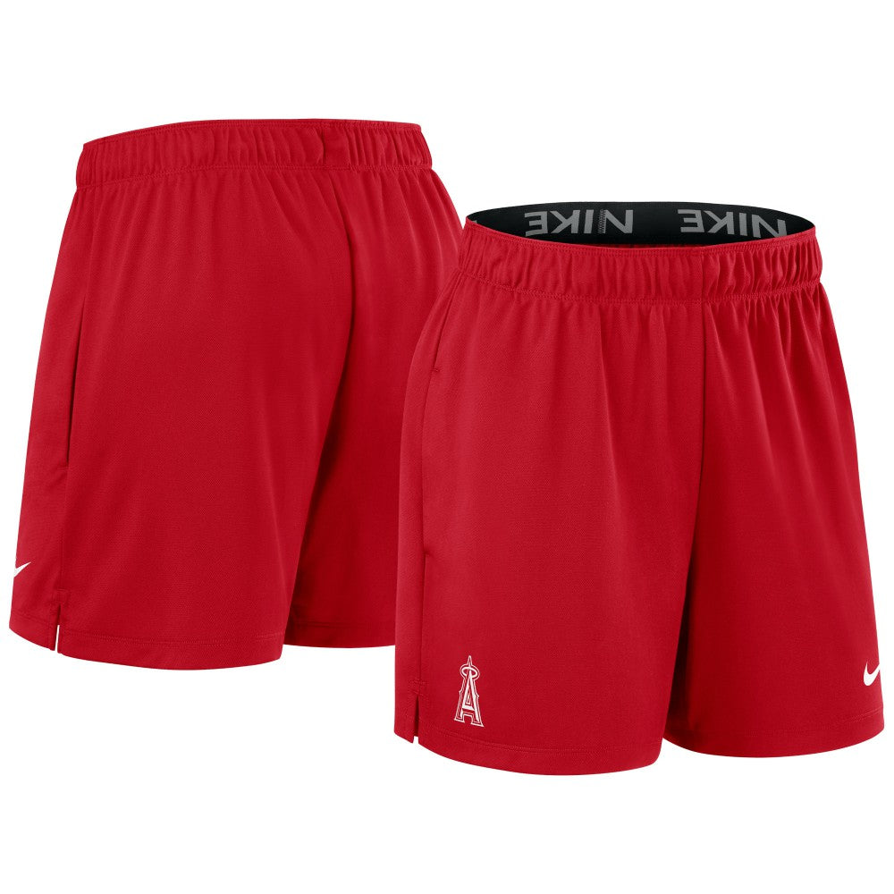 Los Angeles Angels Women's Authentic Collection Knit Shorts Red