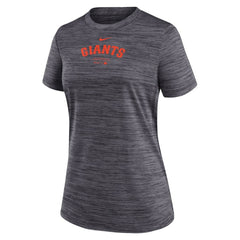 San Francisco Giants Women's Authentic Collection Velocity Performance T-Shirt Black