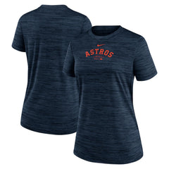 Houston Astros Women's Authentic Collection Velocity Performance T-Shirt Navy