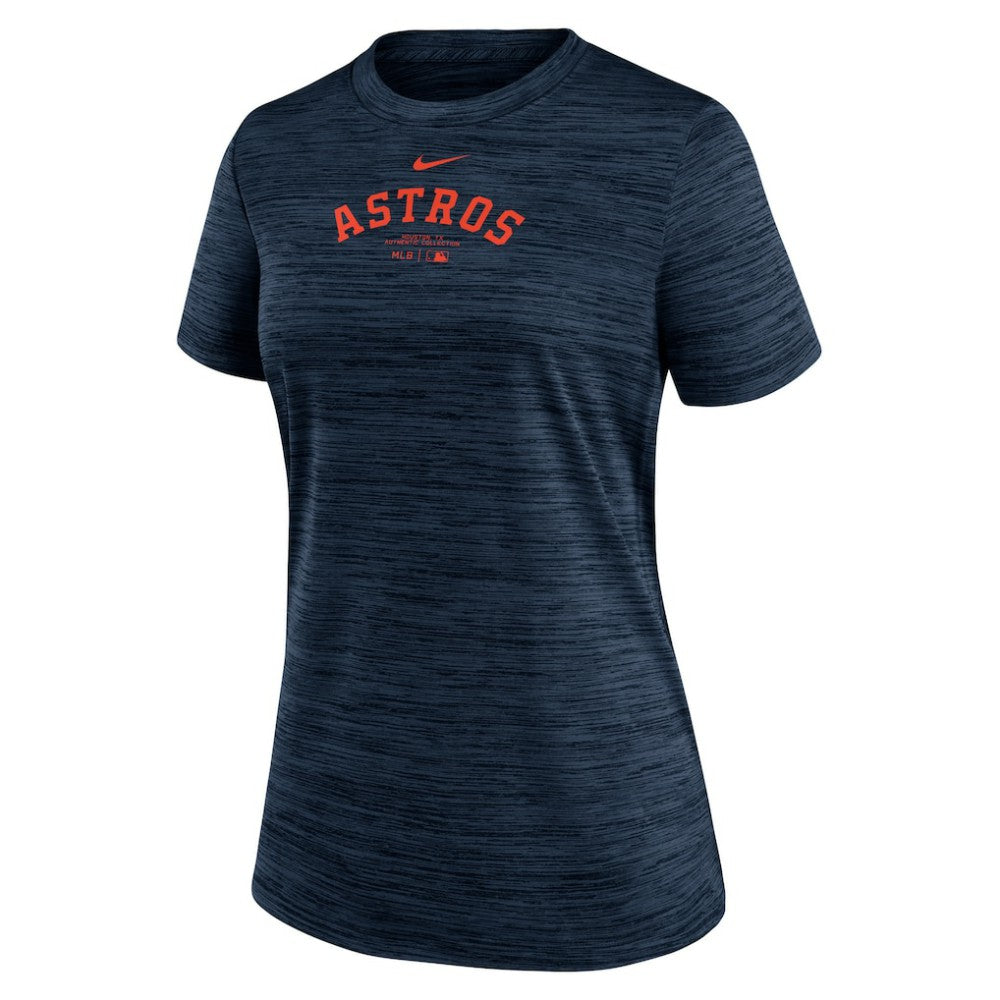 Houston Astros Women's Authentic Collection Velocity Performance T-Shirt Navy
