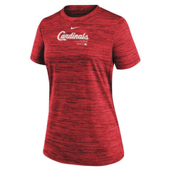 St. Louis Cardinals Women's Authentic Collection Velocity Performance T-Shirt Red