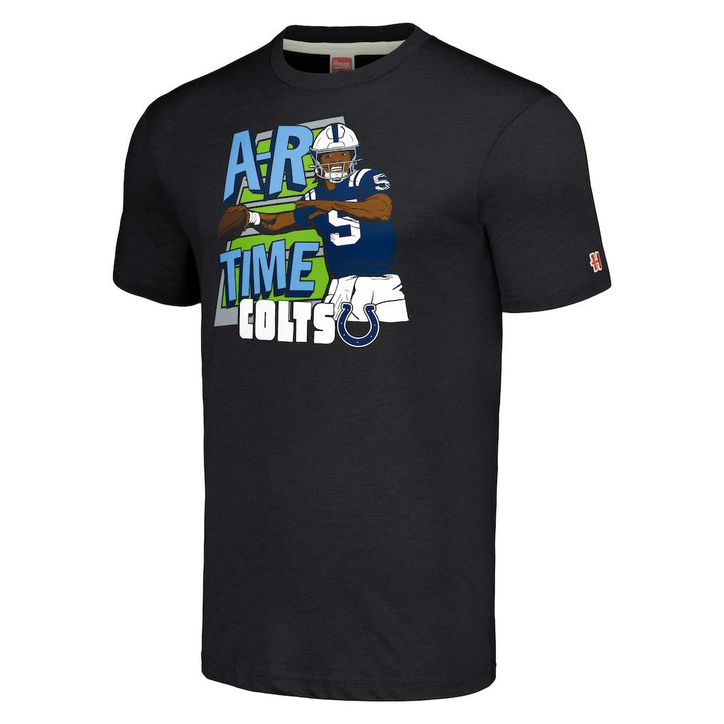 Anthony Richardson Sr. Indianapolis Colts Homage Unisex Caricature Player Tri-Blend T-Shirt - Charcoal on sale