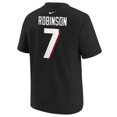 Bijan Robinson Atlanta Falcons Youth Player Name & Number T-Shirt - Black cheap