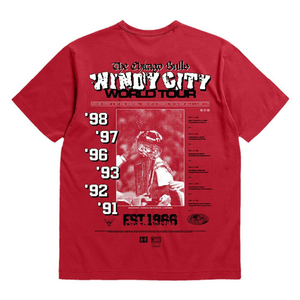 Chicago Bulls Bleacher Report x  Unisex World Tour T-Shirt sale - Red for sale