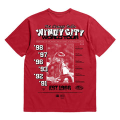Chicago Bulls Bleacher Report x  Unisex World Tour T-Shirt sale - Red for sale