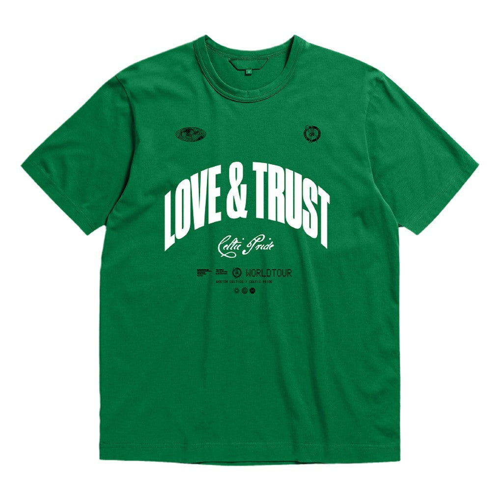 Boston Celtics Bleacher Report x  Unisex World Tour T-Shirt - Kelly Green outlet