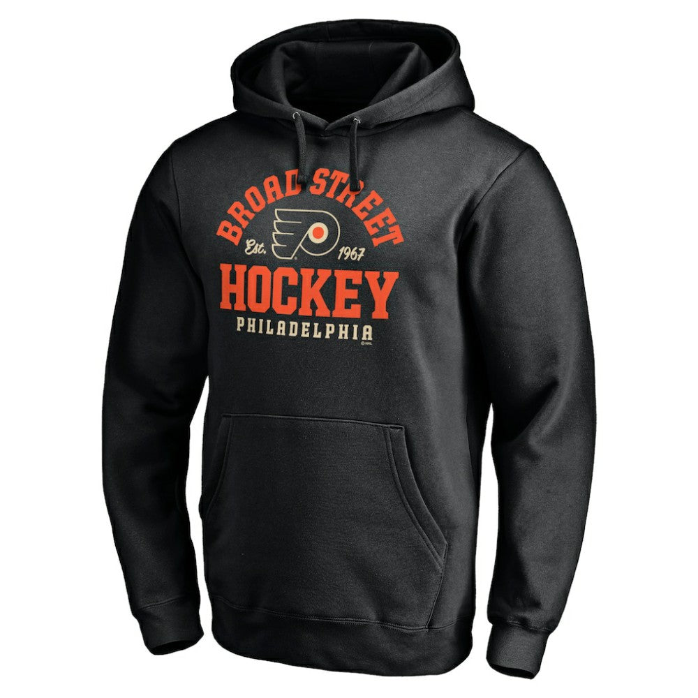 Philadelphia Flyers Hometown Collection Broad Street Pullover Hoodie - Black Hoodies