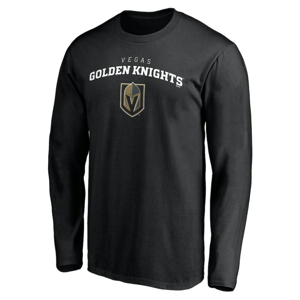 Vegas Golden Knights Team Lockup Long Sleeve T-Shirt - Black T-shirts
