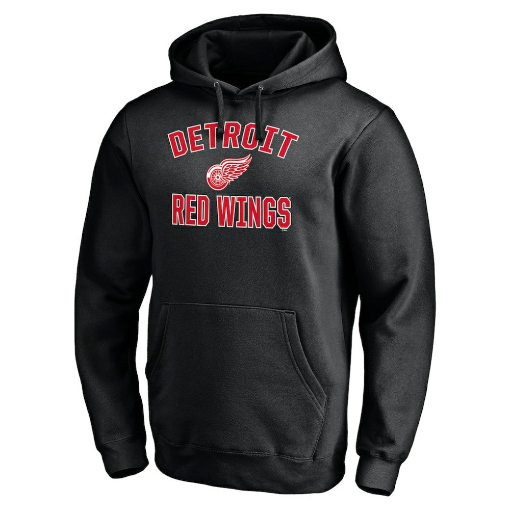 Detroit Red Wings Victory Arch Pullover Hoodie - Black Hoodies