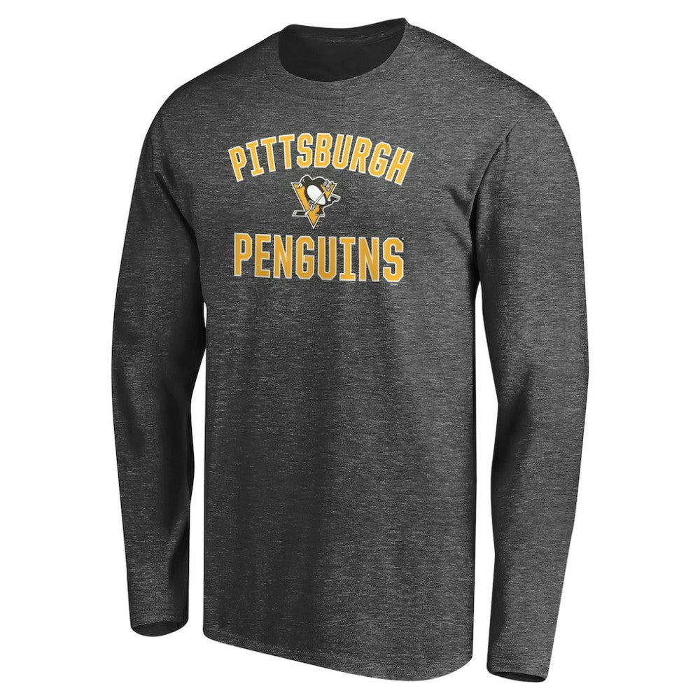 Pittsburgh Penguins Victory Arch Long Sleeve T-Shirt - Charcoal T-shirts