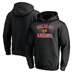 Chicago Blackhawks Victory Arch Pullover Hoodie - Black Hoodies