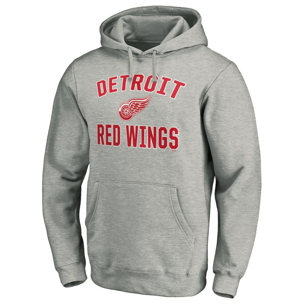 Detroit Red Wings Victory Arch Pullover Hoodie - Gray Hoodies