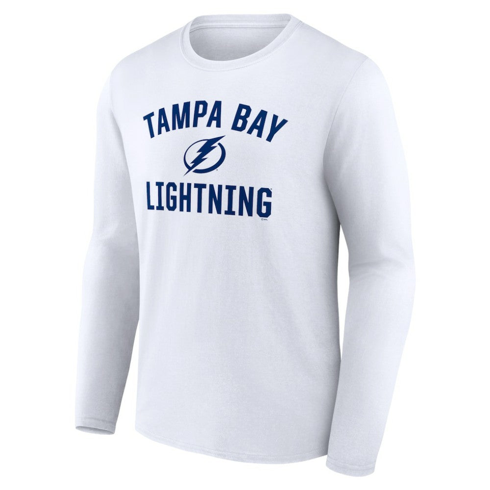 Tampa Bay Lightning Victory Arch Long Sleeve T-Shirt - White T-shirts