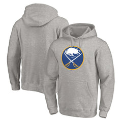 Buffalo Sabres Primary Logo Pullover Hoodie - Gray Hoodies