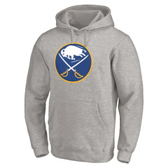 Buffalo Sabres Primary Logo Pullover Hoodie - Gray Hoodies