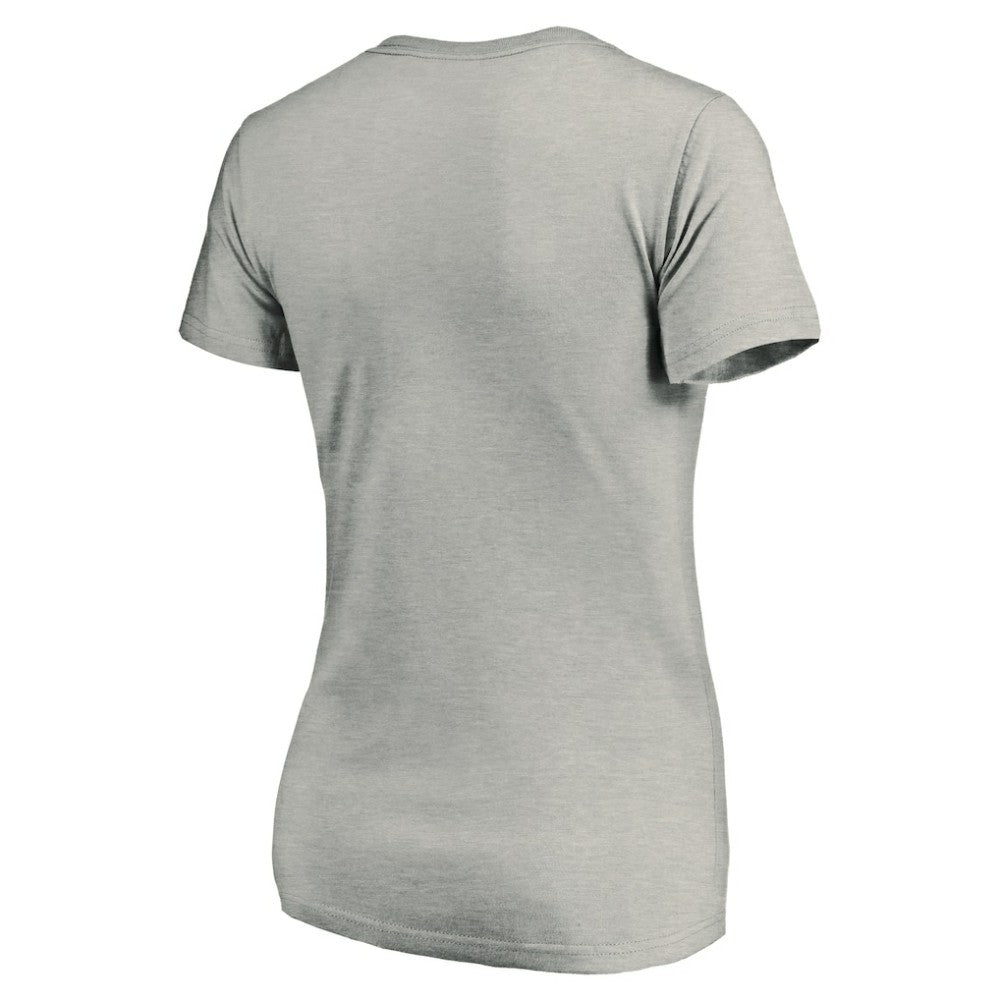Seattle Kraken Women's Primary Logo V-Neck T-Shirt - Gray T-shirts