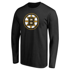 Boston Bruins Primary Logo Long Sleeve T-Shirt - Black T-shirts