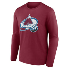Colorado Avalanche Primary Logo Long Sleeve T-Shirt - Burgundy T-shirts