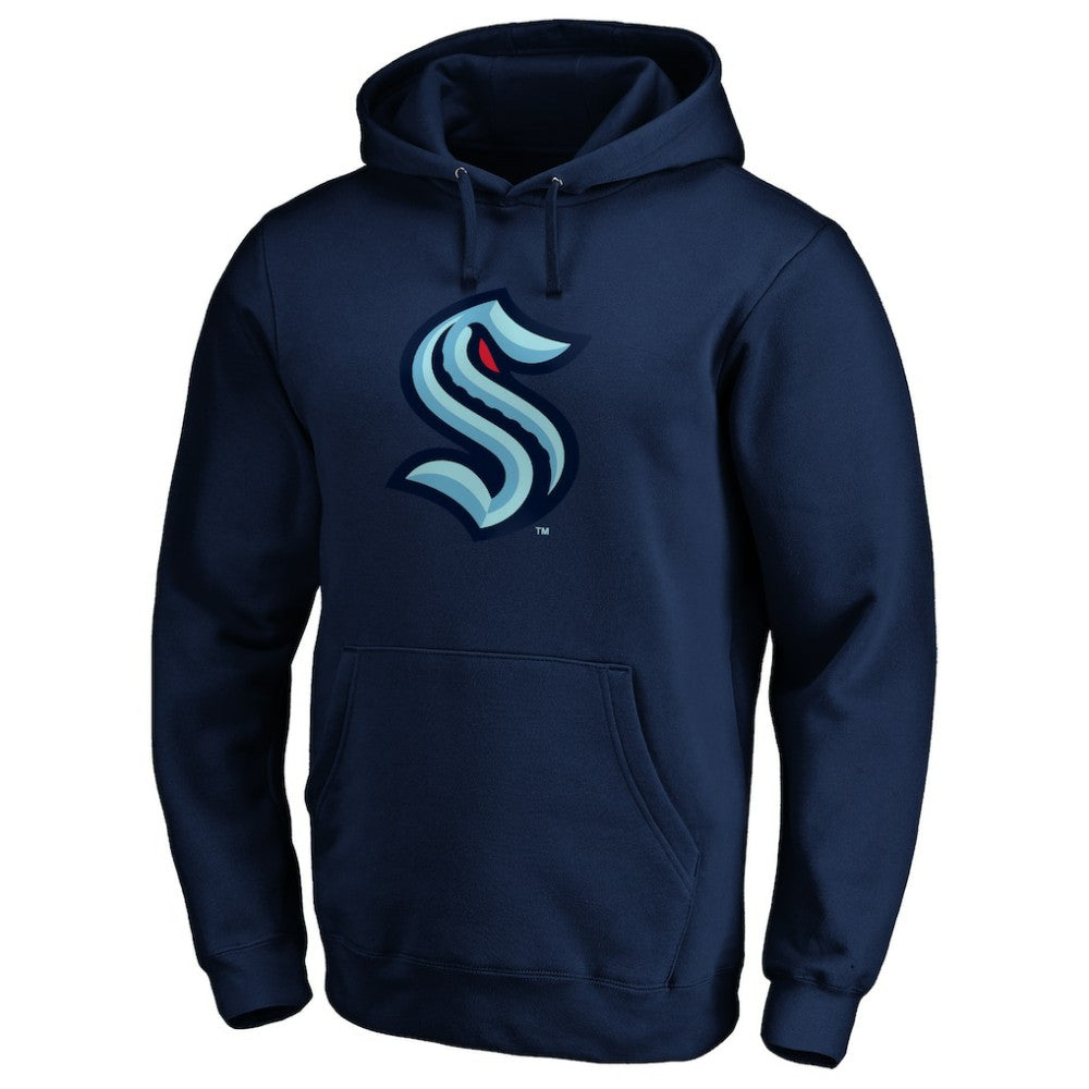 Seattle Kraken Primary Logo Pullover Hoodie - Deep Sea Blue Hoodies