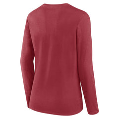 Arizona Cardinals Women's Plus Size Foiled Play Long Sleeve T-Shirt - Cardinal discount